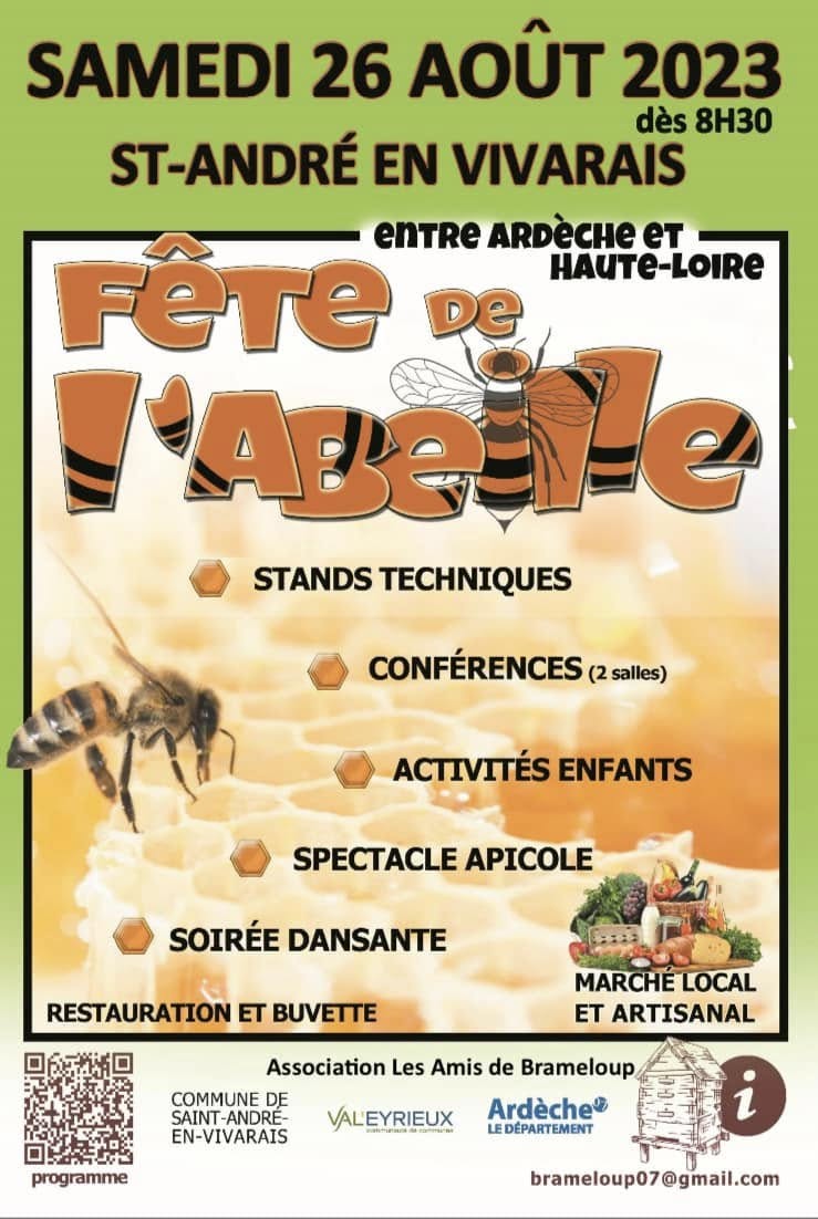 Affiche Fête de l'Abeille 2023 — 26 août
